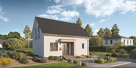 Einfamilienhaus Home 4 von allkauf in der Ausführung 1,5-geschossig mit Satteldach