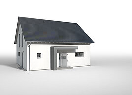 Bauteil Eingangsüberdachung mit Flachdach von allkauf