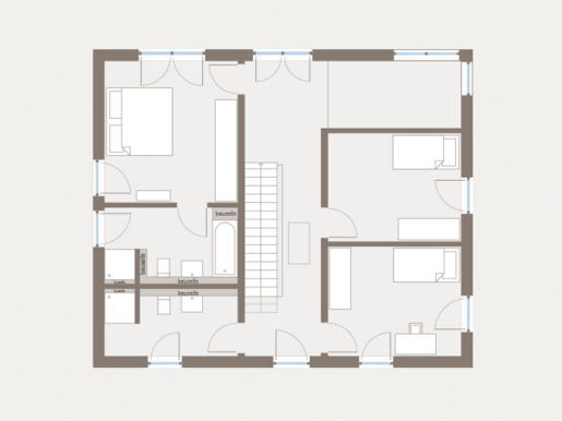 Grundriss Dachgeschoss Stadtvilla City Villa 6 von allkauf 