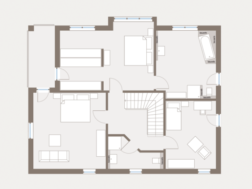 Grundriss Dachgeschoss Einfamilienhaus Prestige 1 von allkauf 
