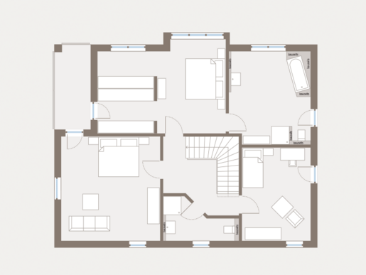 Grundriss Dachgeschoss Einfamilienhaus Prestige 1 von allkauf 