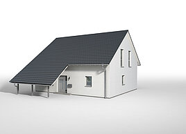 Bauteil Carport mit Dachabschleppung von allkauf
