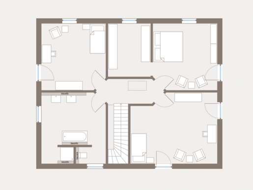 Grundriss Dachgeschoss Mehrfamilienhaus Generation 3 V2 von allkauf