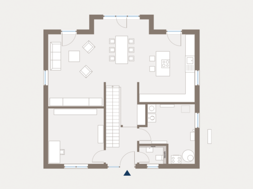Grundriss Erdgeschoss Einfamilienhaus Prestige 3 von allkauf 