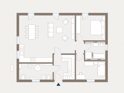 Grundriss Erdgeschoss Mehrfamilienhaus Generation 4 von allkauf