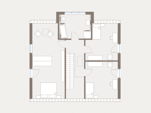 Grundriss Dachgeschoss Einfamilienhaus Prestige 3 von allkauf 