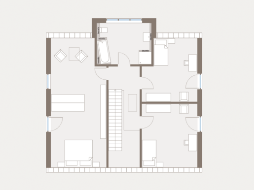 Grundriss Dachgeschoss Einfamilienhaus Prestige 3 von allkauf 