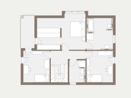 Grundriss Dachgeschoss Einfamilienhaus Prestige 2 von allkauf 