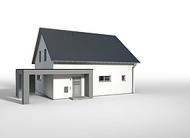 Bauteil Carport klein mit Flachdach von allkauf