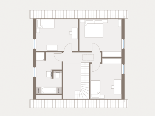 Grundriss Dachgeschoss Einfamilienhaus Home 7 von allkauf